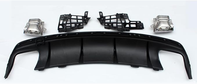 CLA45 AMG Style Rear Diffuser + Stainless Steel Exhaust Tips for Mercedes CLA Class W117 C117 X117 CLA200 CLA260 2016-2019 Facelift