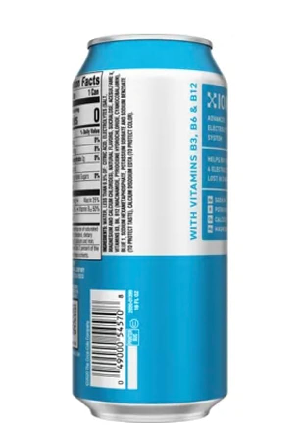 Powerade Sport Drink 16 Fl oz Cans (24 pack Zero Sugar Mixed Berry)