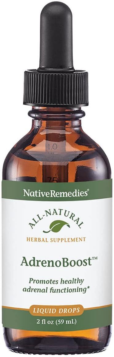 Native Remedies AdrenoBoost - All Natural Herbal Supplement for Adrenal Support 2 Fl oz.