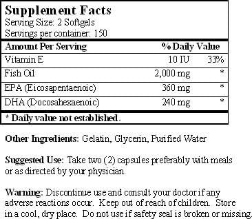 Golden Alaska Deep Sea Fish Oil 1000 mg - 300 Softgels (12 Pack)