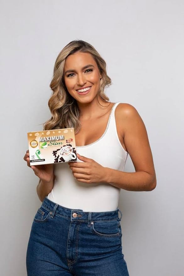 Maximum Slim Premium Instant Cocoa – Creamy Delicious 4-in-1 Formula with Natural Herbal Extracts for Energy &amp Vitality Maximum Satisfaction &amp Taste. No Side Effects (Laxative-Free) –USA Mad