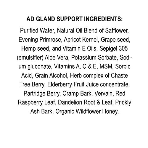 Adrenal Gland Support Lotion 8 oz Bottle | Non-GMO | No Soy | Unscented | Made In The USA