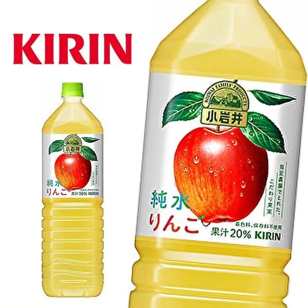 Kirin Koiwai Junsui Ringo Apple Juice Drink 1500ml (Pack of 2) MADE IN JAPAN Limited Stock