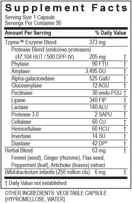 TRANSFORMATION THE GENESIS OF GOOD HEALTH Enzymes Carbo-G High Potency Enzyme Blend Formula Supplement with Probiotics &amp Herbs for Carbohydrate Breakdown Nutrient Absorption 90 Capsules