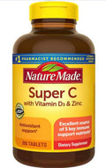 nalkot uper C with Vitamin D3 and Zinc 200 Tablets Contain no Artificial Flavors-nalkotSuplimentsGuide