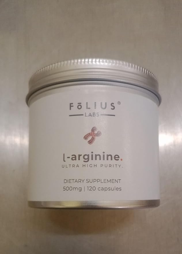 L-Arginine 1000mg Supplement for Men and Women - Supports Nitric Oxide Production - Supports Blood Circulation - Pre Workout Amino Acid Supplement (120 Capsules)
