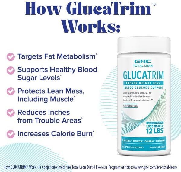 GNC Total Lean GlucaTrim - 120 Capsules