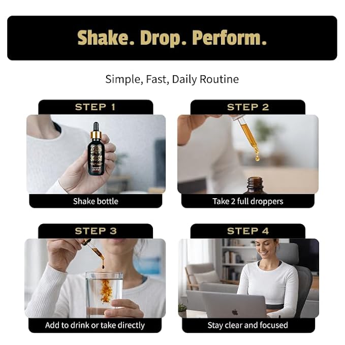 EarlyBird Brain Drops Brain Supplements for Memory and Focus Vitamin B Complex with Cognizin Citicoline Huperzine A B6 Folate and B12 Memory and Cognitive Support Non-Caffeinated Vegan Formula