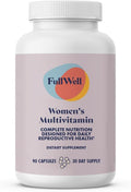 FullWell Women's Multivitamin - Daily Multivitamin for Reproductive Health - Supports Future Fertility Hormone Balance &amp Overall Wellness - Antioxidant Blend - CoQ10 &amp PQQ - 90 Count (30 Serv