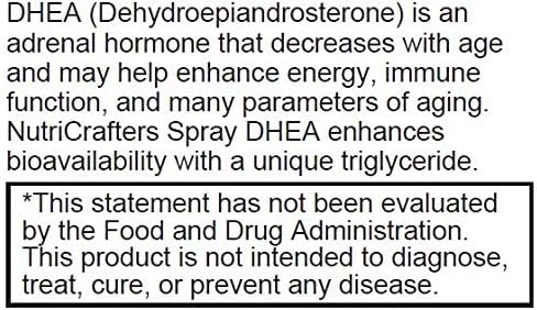 1 Bottles of DHEA Spray 1 fl oz - 160 Sprays of 5mg - Enhanced Absorption Formula - Highly Concentrated bioidentical Formula