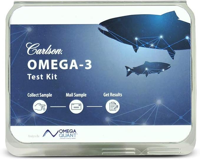 Carlson Omega-3 Test Kit Omega-3 Index Home Testing Kit Measures EPA &amp DHA Levels 1 Kit