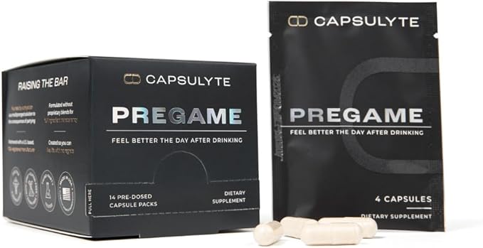 Pregame | Prevent Feeling Awful After Drinking | Alcohol Aid and Liver Health | Doctor Formulated | DHM N-Acetyl Cysteine NAC Milk Thistle | 2 Box Pack (28 Doses 112 Capsules)