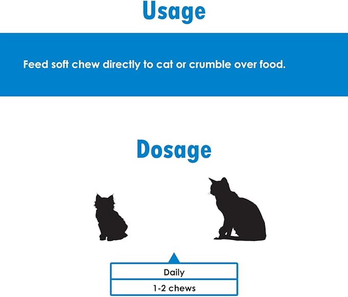 L-Lysine Soft Chews for Cats (60 Soft Chews) – Supports Immune Respiratory and Eye Health. Eases Sneezing Runny Nose and Watery Eyes. Salmon Flavor - (6 Pack)