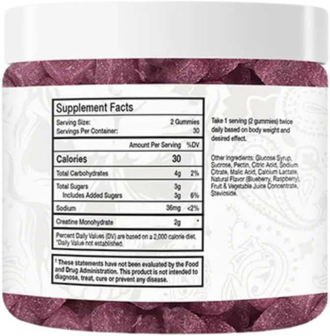STRENGTH CARTEL Creatine Gummies - Fruit Punch
