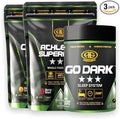 Health Stack Nutritional Supplement - Athlete's Superfood Carbon Fiber Go Dark Powder - Unisex Plant-Based Energy &amp Health Support - 1 Serving