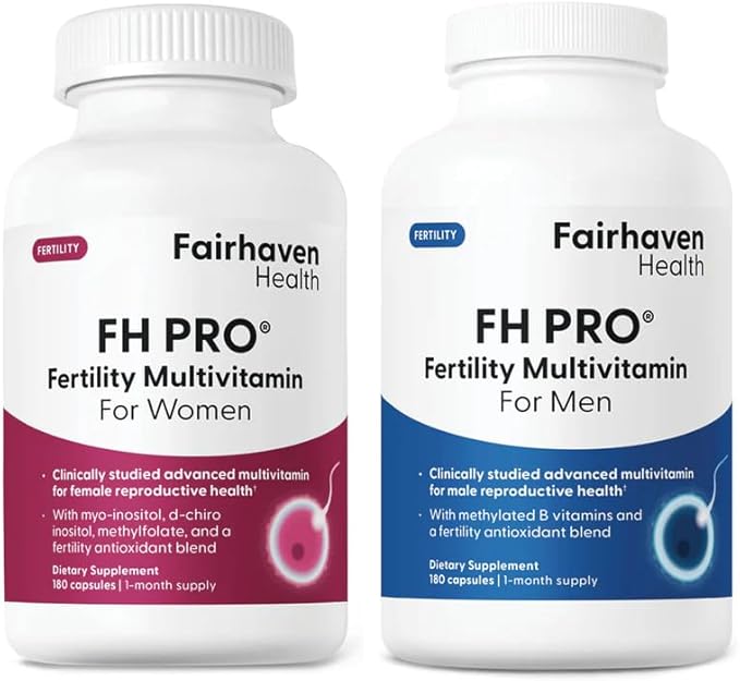 Fairhaven Health FH Pro for Men and Women Combo | Premium Prenatal Fertility Supplements | Capsules