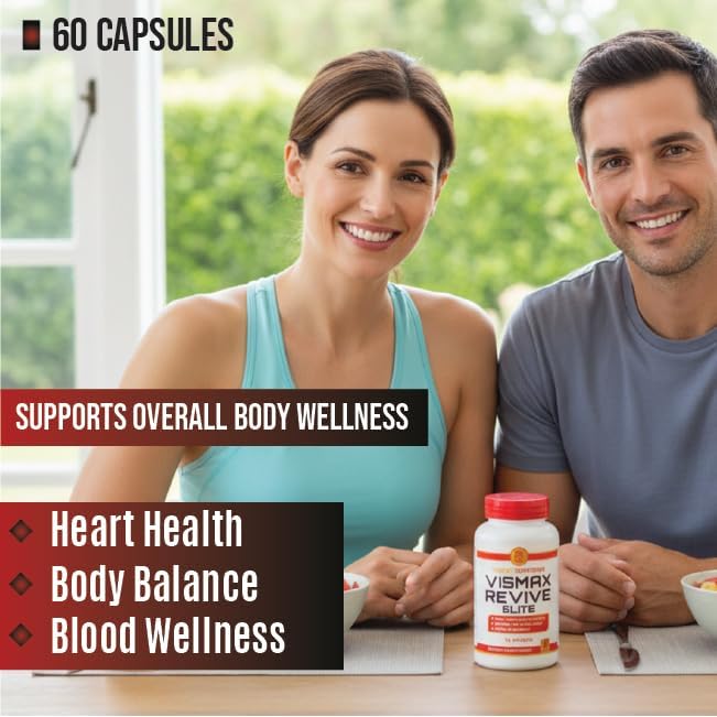 (1 Pack) SweetRestore Vismax Revive Elite Capsules Official Vismax Revive Support Supplement With Premium Ingredients All Natural Advanced Formula for Overall Health &amp Wellness Reviews (60 Capsu
