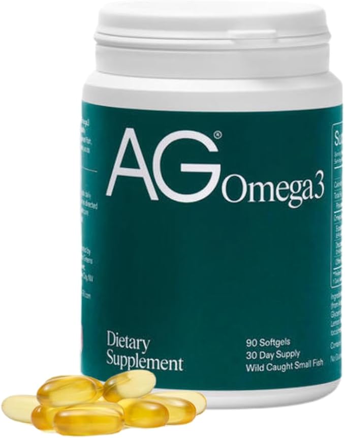 AG1 Omega 3 Fish Oil Softgels – 2000mg EPA &amp DHA from Wild-Caught Fish Supports Heart Brain &amp Joint Health | 90 Capsules | Athletic Greens Supplement