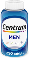 Centrum Multivitamin for Men Multivitamin/Multimineral Supplement with Vitamin D3 B Vitamins and Antioxidants Gluten Free Non-GMO Ingredients - 250 Count