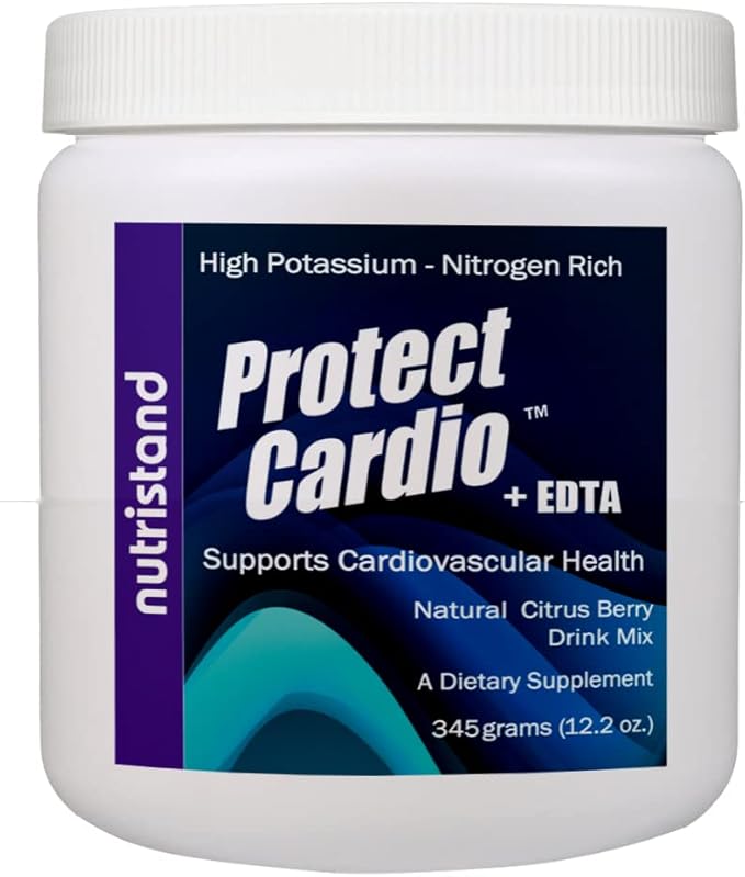 Protect Cardio +EDTA 30 servings 345 grams - Arginine Citrulline Potassium Magnesium Beet Root Pine Bark Gamma Tocopherol &amp Vitamin Co-Factors - Great Tasting All-Natural Sugar-Free Formula