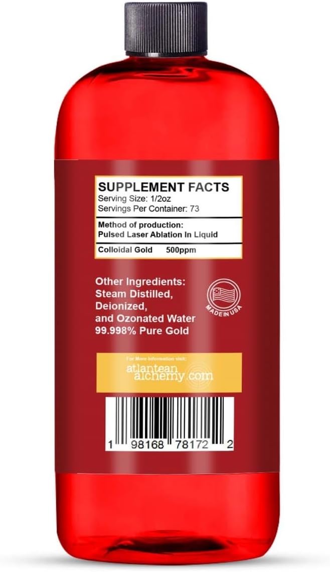 Colloidal Gold 36.5oz 500PPM Laser-Made