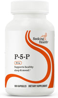 Seeking Health P-5-P (Pyridoxal 5-Phosphate) - Immune Health &amp Homocysteine Metabolism Support - Support Energy Production with Bioavailable Vitamin B6-25 100 Capsules