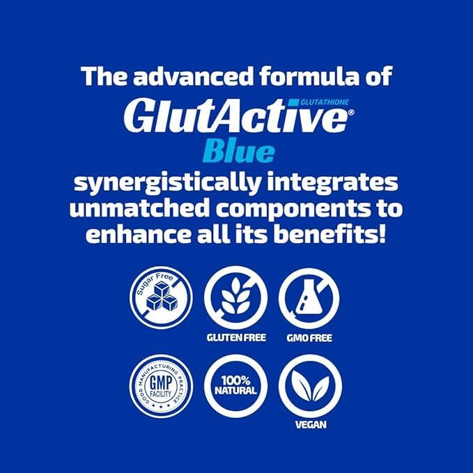 Blue 800mg | Glutathione | Antioxidant Increase Immunity &amp Energy – Detox &amp AntiAging Cysteine Selenium Zinc Resveratrol Acerola (VIT-C). Chewable. 30ct