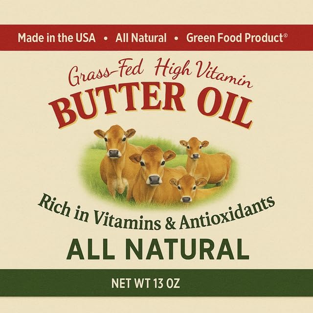 High Vitamin Butter Oil (13 Oz) &amp Virgin Cod Liver Oil High in Vitamin D Omega 3 DHA/EPA (8 Oz Mild Lemon &amp Peppermint Flavor)