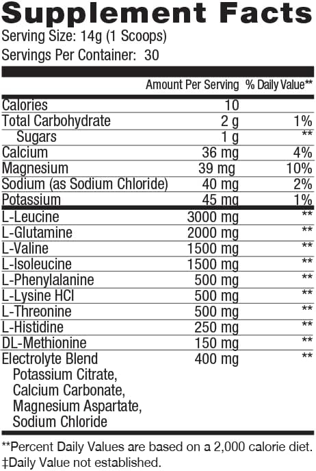 Amino Powder - Pre and Post Workout with Electrolytes - BCAA 2:1:1 Ratio Amino Acids Superior Taste Tested and Certified Bomb Pop 30 Servings