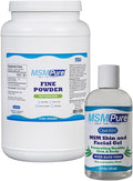 KALA HEALTH MSMPure MSM Fine Powder 5lb and MSM Gel with Organic Aloe 8oz Bundle