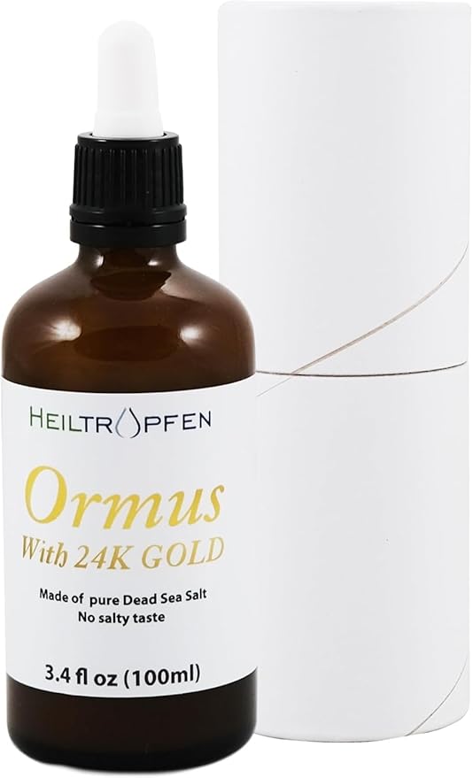 Ormus with 24K Gold 3.4 Fl Oz - 100 ml | Concentrated Orme | Atomic Minerals | Third-Party Tested | Heiltropfen®