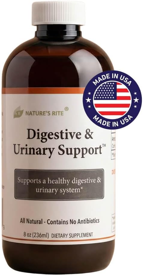 Nature's Rite Colloidal Silver Liquid Digestive &amp Urinary Support 45 ppm Silver Hydrosol for Immune Support (8 oz)