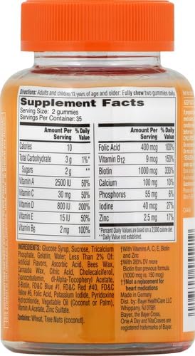 One A Day Women’s VitaCraves Multivitamin Gummies Supplement with Vitamin A Vitamin C Vitamin D Vitamin E and Zinc for Immune Health Support* Calcium &amp more 70 count