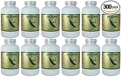 Lecithin 1200mg 300 Softgels (12 Pack)