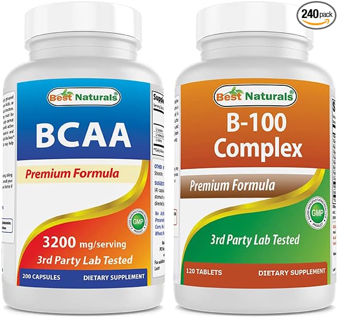 Best Naturals BCAA 3200mg &amp B-100 Complex