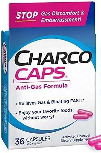 Activated Charcoal 260 mg Capsules 36 CP - Buy Packs and SAVE (Pack of 3)