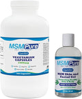 KALA HEALTH MSMPure MSM Capsules 500 Count and MSM Gel with Organic Aloe 8oz Bundle