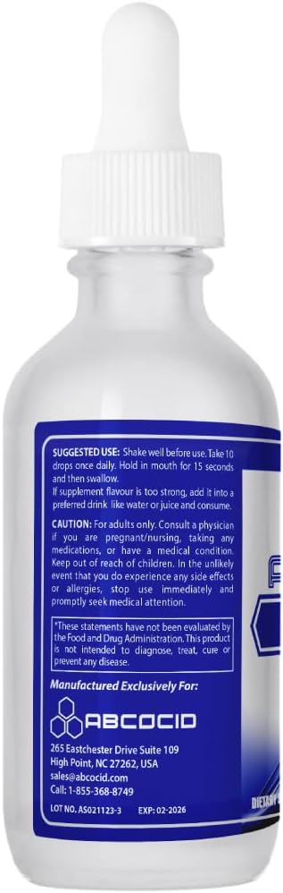 S-Acetyl L-Glutathione 95 mg 4 Oz Liquid 240 Servings Made in USA Quick Absorption Quality Potent Ingredients Non-GMO GMP Certified Cruelty-Free Products