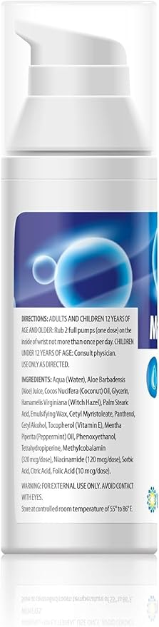 Vita Sciences Maxasorb B12 Vitamin B-12 Cream 1000 mcg: Powerful Topical Methylcobalamin for Energy Health and Glowing Skin - Pack of 6