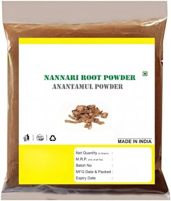 Nannari Root Powder 100g KapuriAnantamul Powder for Skin and Digestion Health.Powder for Over All Health.Pack of 1