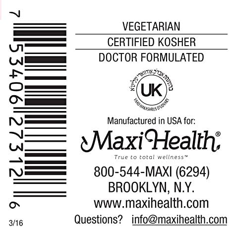 Maxi Health Active Pro-10 Kids Probiotic Chewables – 15 Strains for Digestive &amp Immune Health –10 Billion probiotic Blend- Dairy-Free Kosher – Supports Gut Health Vegetarian – 60 ct (Shelf Stabl