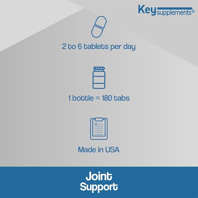 Key Supplements Joint Support 180 Tablets Glucosamine &amp Chondroitin