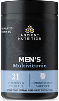Ancient Nutrition Multivitamin for Men Multi Men's Methylated Vitamin D C E B12 Zinc Magnesium Supports Healthy Immune System and Bone Health 90 Ct