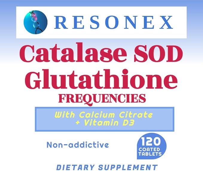 Catalase Superoxide Dismutase (SOD) and Glutathione Frequencies- 120 Tablets