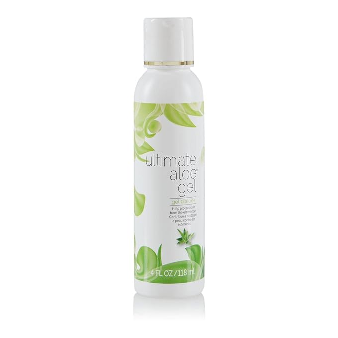 Ultimate Aloe Gel Contains Enzymes Amino Acids Vitamins and Minerals Relieves Sunburn Relieves Dry Skin Insect Bites Irritations and Minor Scrapes Market America (4 oz./116 ml)