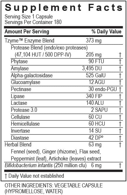 TRANSFORMATION THE GENESIS OF GOOD HEALTH Enzymes Carbo-G High Potency Enzyme Blend Formula Supplement with Probiotics &amp Herbs for Carbohydrate Breakdown Nutrient Absorption 180 Capsules