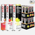 LIFEAID FITAID Workout Recovery Blend Variety Pack BCAA Glucosamine Full B Complex Electrolytes Omega-3s 100% Clean Vegan Naturally Sweetened &amp Flavored 12-oz. cans (Pack of 24) - Packaging May Va