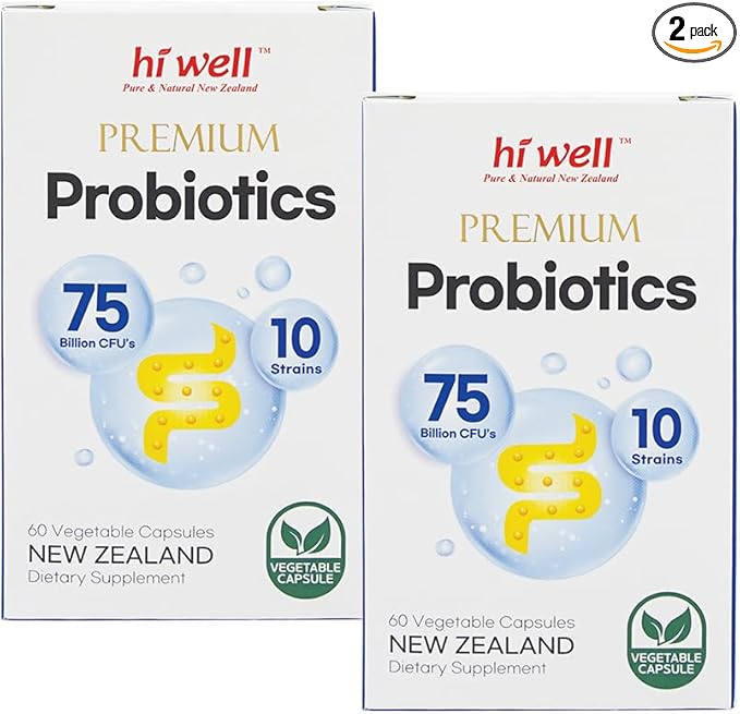(Pack of 2) Hi Well Premium Probiotics 60Vegetarian Capsules