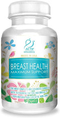 ACTIF Breast Health Maximum Support with 15 Advanced Factors and Omega-3 - Non GMO Made in USA 90 Count