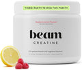 Beam Creatine Monohydrate Powder – 5g Micronized Creatine Monohydrate Flavored Creatine for Women &amp Men Muscle Strength Growth &amp Cognitive Support Raspberry Lemon Flavor 30 Servings